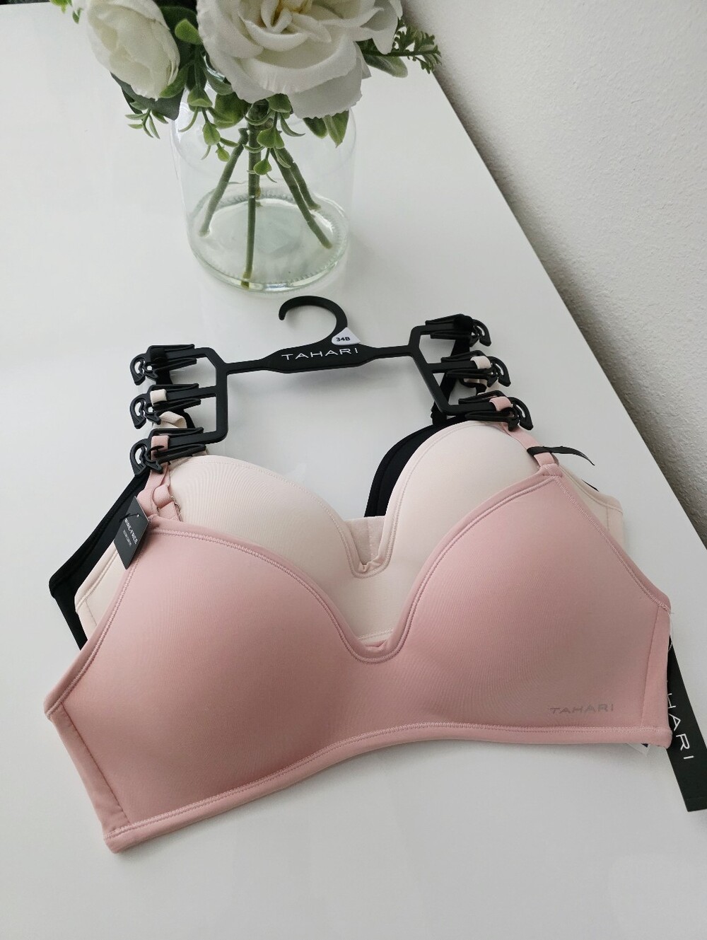 TAHARI💐 Brand New 3-Pack Wire-Free All Day Comfort Bra SIZE 34B